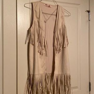 Suede Fringe Vest